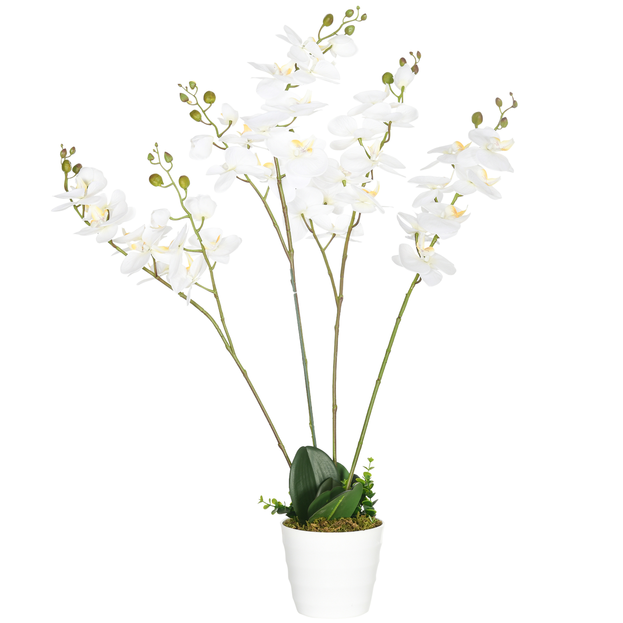 HOMCOM Fake Orchid σε Γλαστράκι 75cm ύψους για εσωτερικούς και εξωτερικούς χώρους