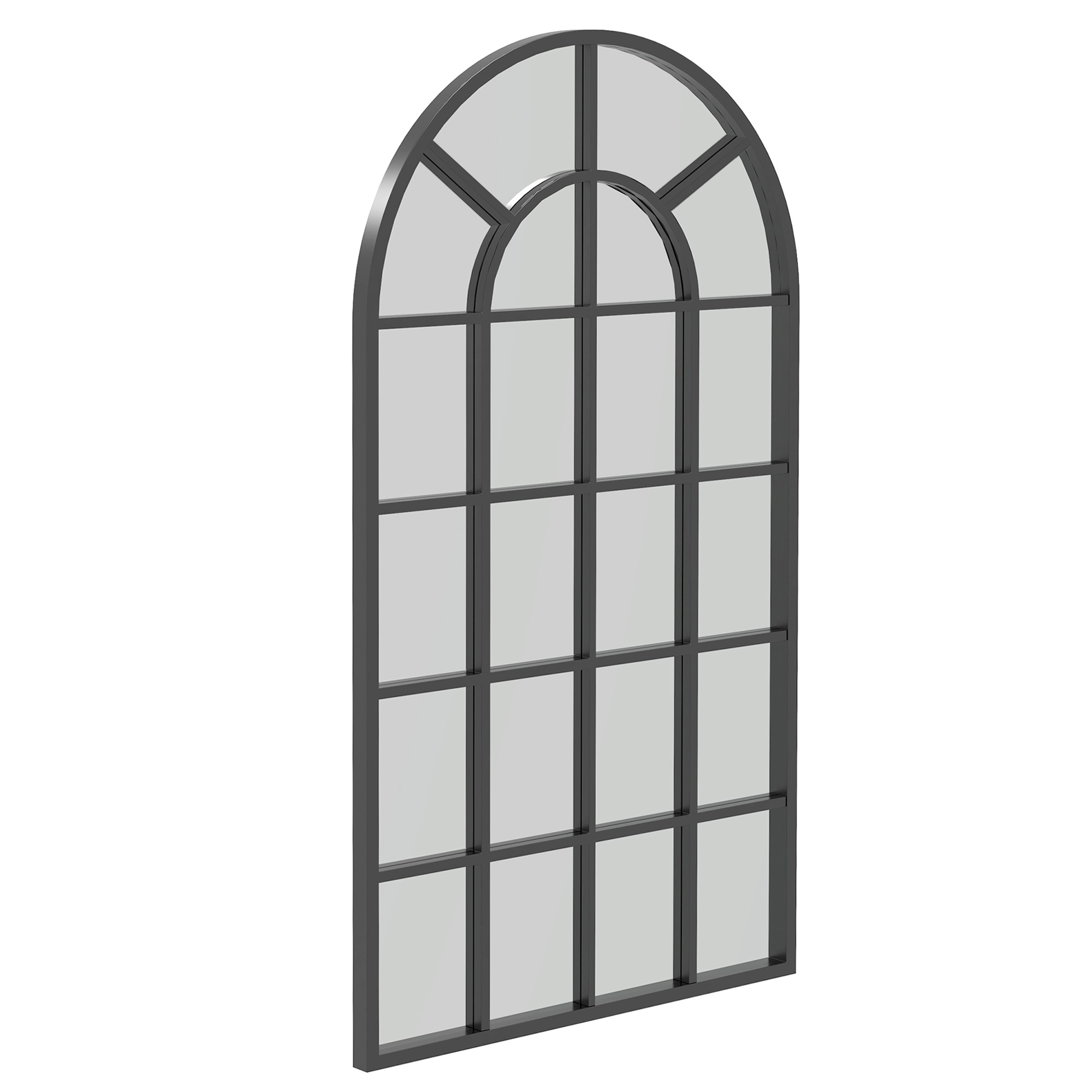 HOMCOM τοξωτός καθρέφτης για σπίτι και γραφείο με βάση τοίχου