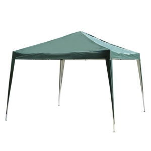 Outsunny Gazebo Folding Steel Constructure Green Oxford Fabric Covering 3x3m