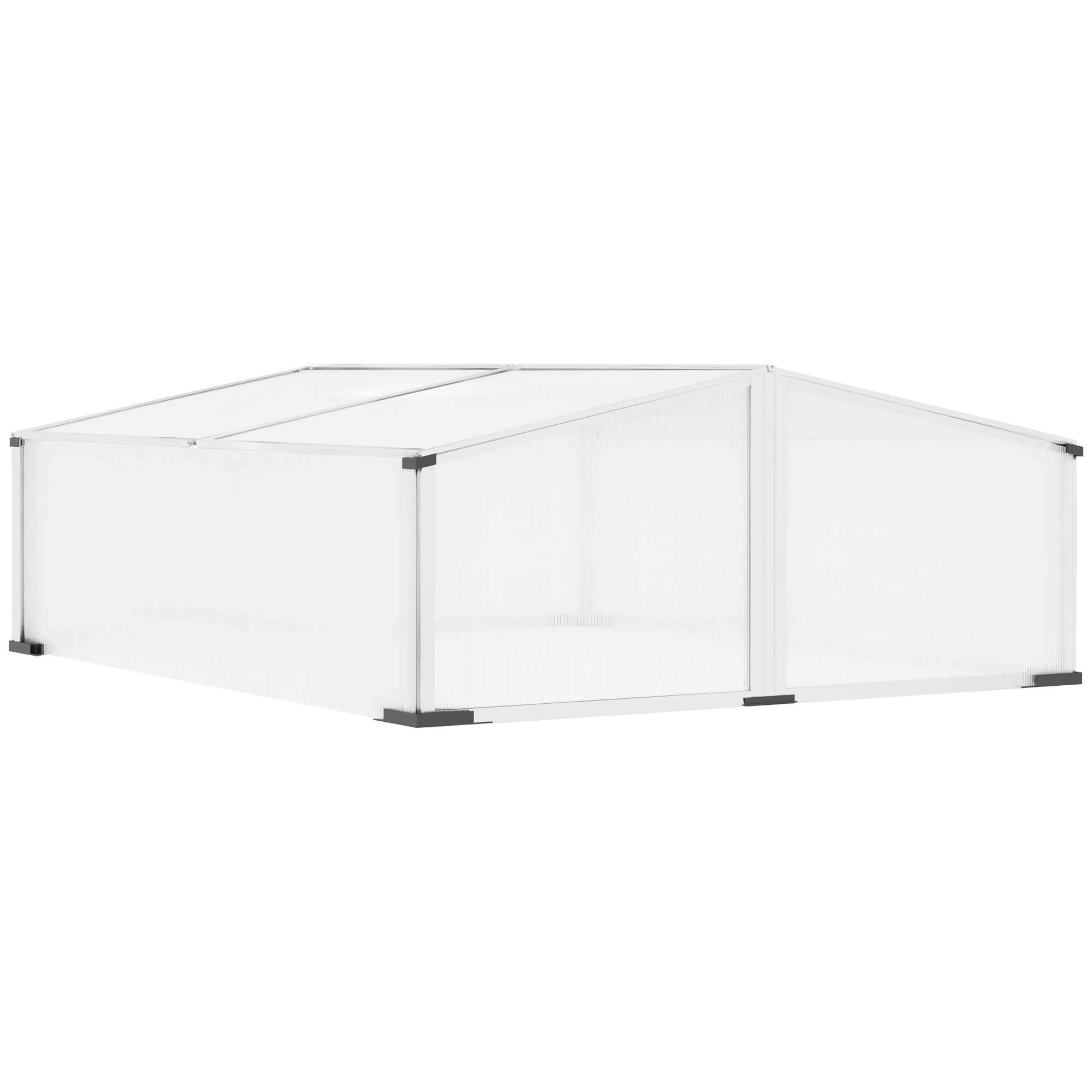 Outsunny Garden Greenhouse with Sunroof Polycarbonate 120x100x31-41cm - Διάφανο