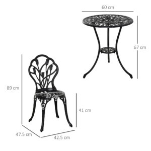 5x89 cm και στρογγυλό τραπέζι Ø60x67 cm