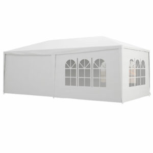 Σκηνή πάρτι Outsunny Gazebo 6x3m με αφαιρούμενα πλαϊνά τοιχώματα