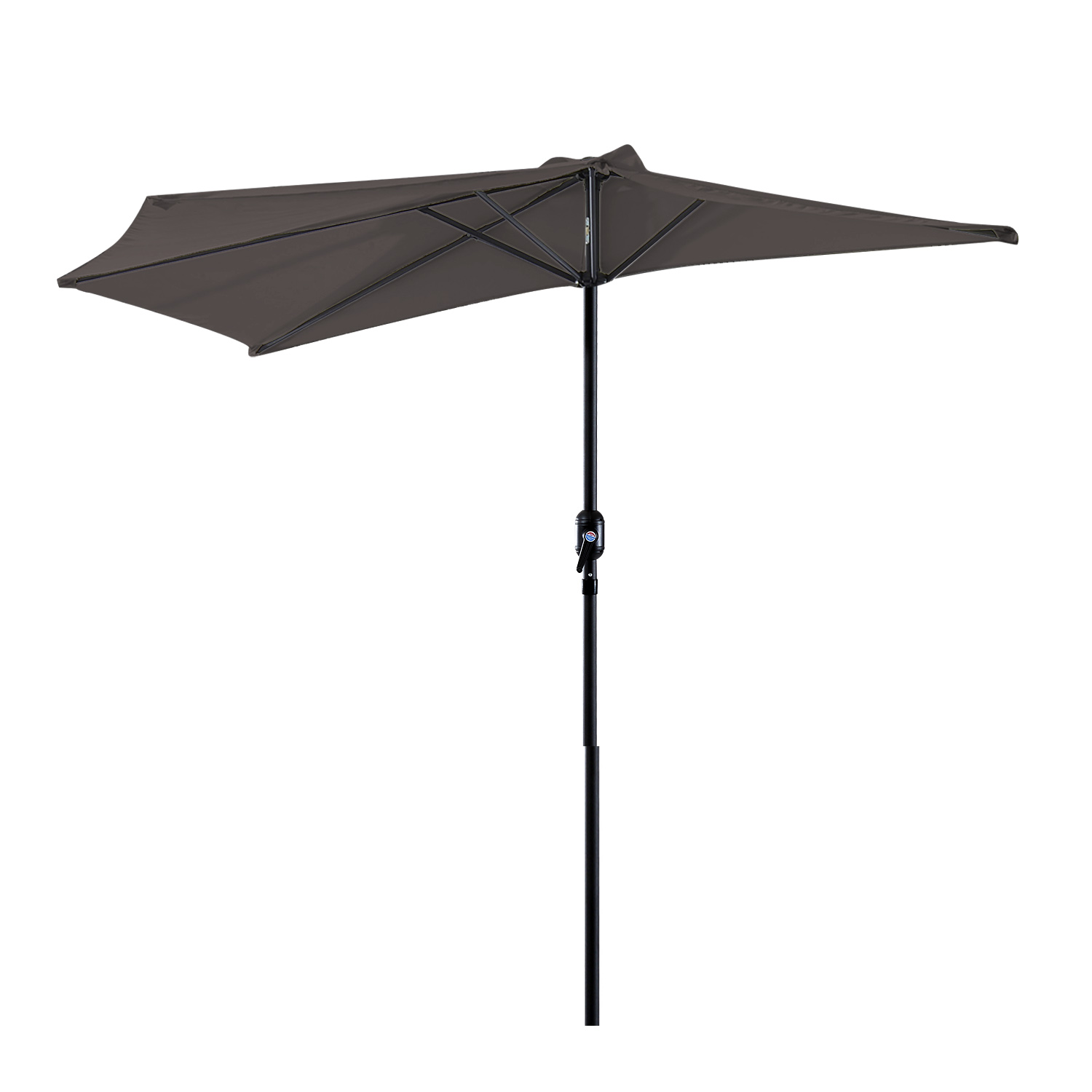 Outsunny Outsunny Outdoor Outdoor Ombrella σε αδιάβροχο Anti UV Polyester 269x138x236cm Γκρι