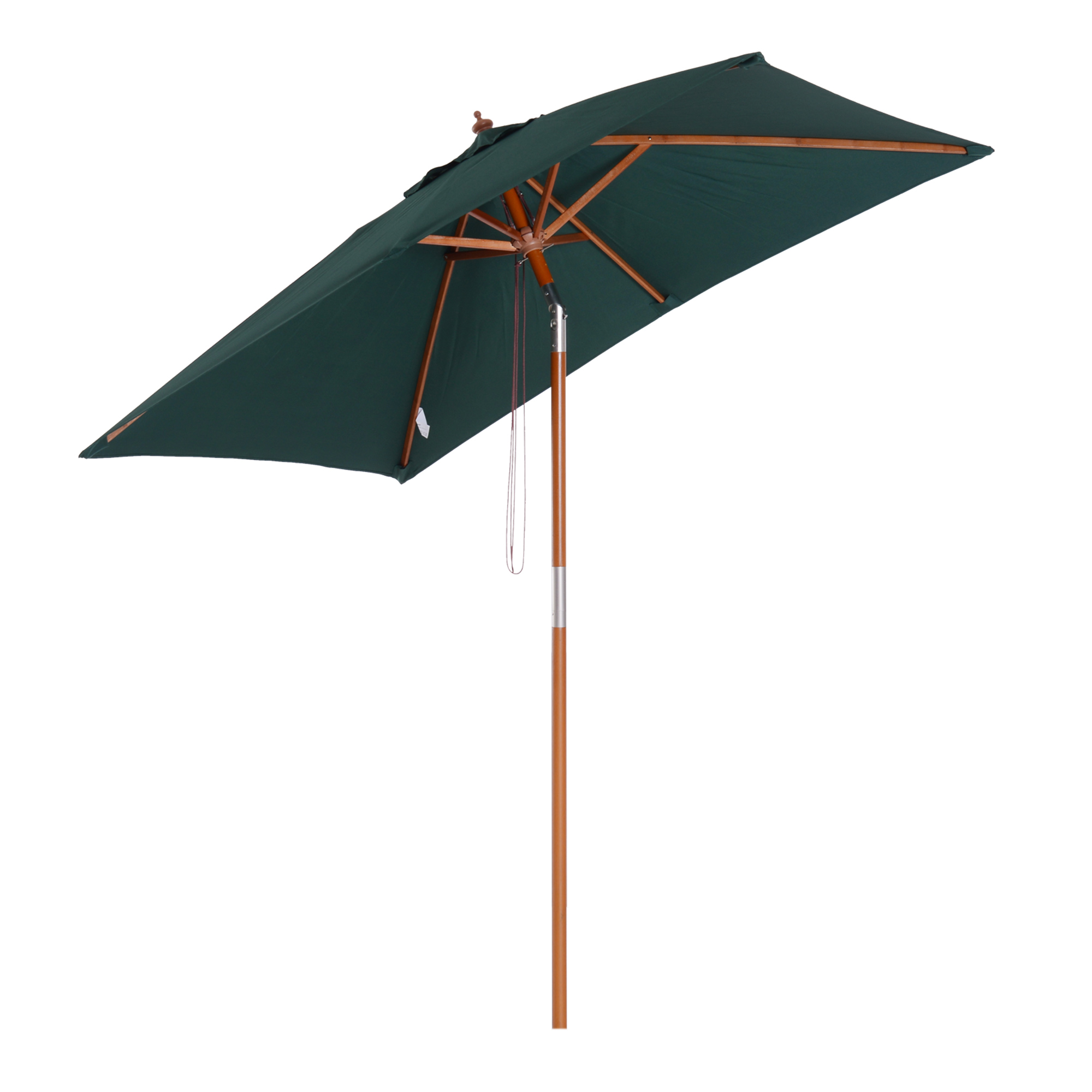 Outsunny ορθογώνια ομπρέλα μπαμπού; και Polyester