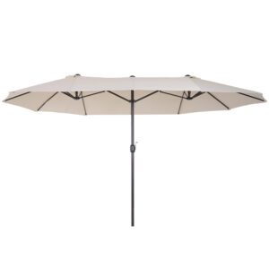 Outsunny Outdoor Double Canopy Parasol