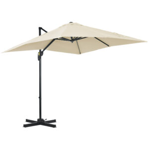 Outsunny Garden Parasol με 5 επίπεδα και ρυθμιζόμενη γωνία 360°