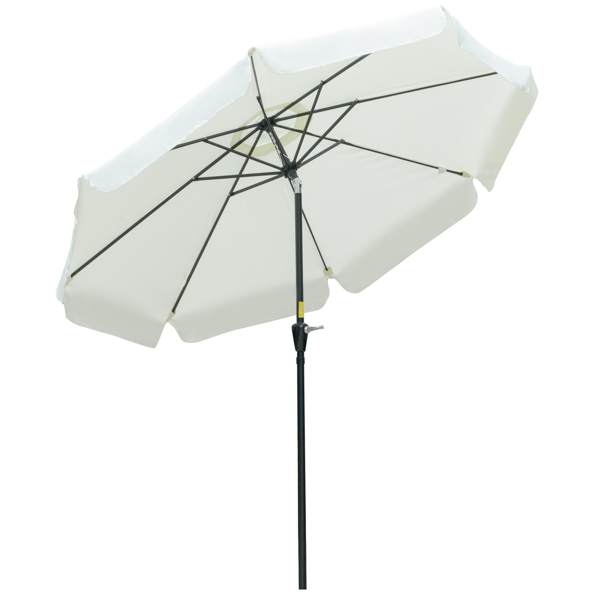 Outsunny Στρογγυλή ομπρέλα κήπου με κεντρικό στύλο και αεραγωγό