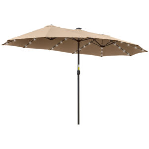 Outsunny Double Parasol Garden 4