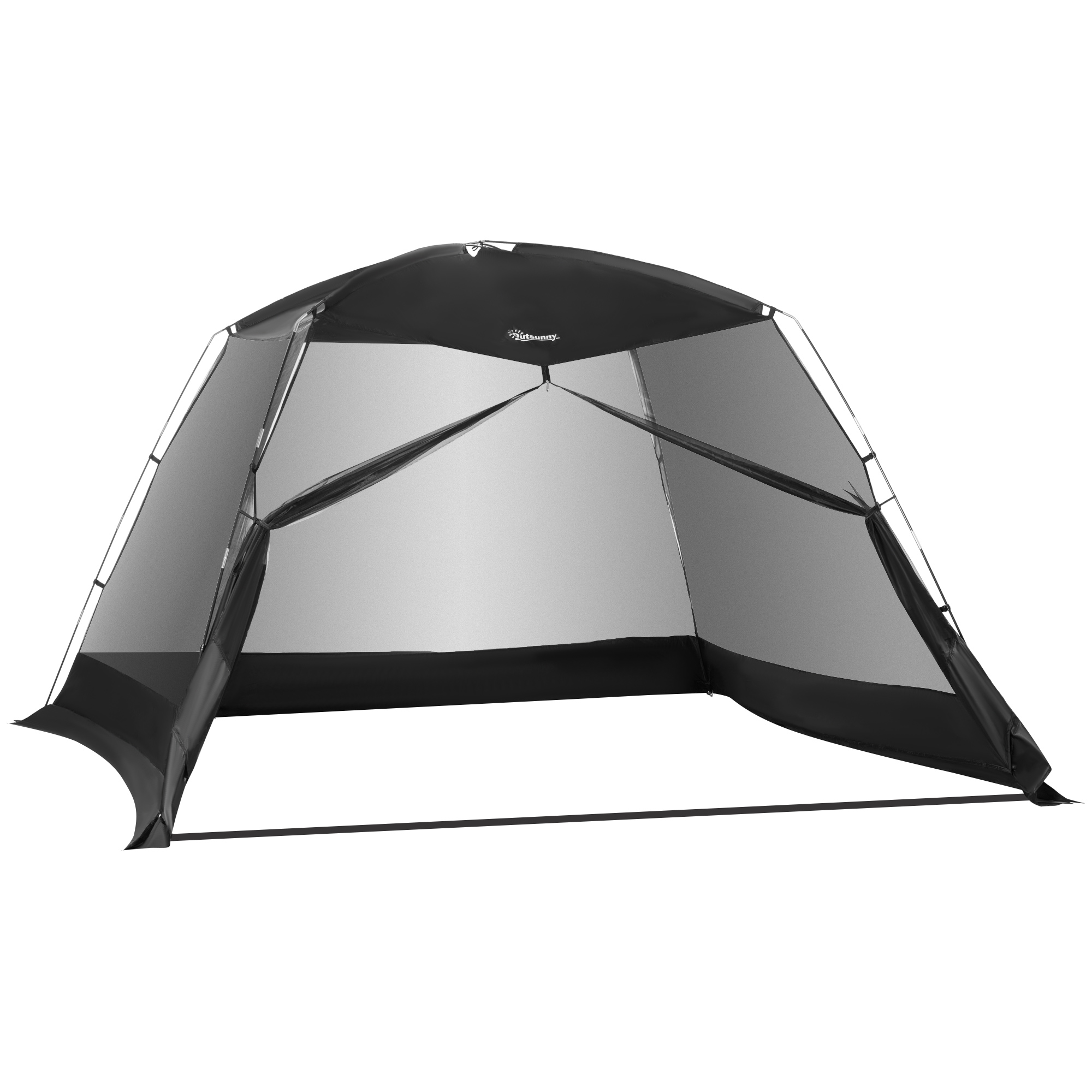 Outsunny Camping and Beach Tent με Anti-UV Mesh για 4 άτομα με τσάντα μεταφοράς