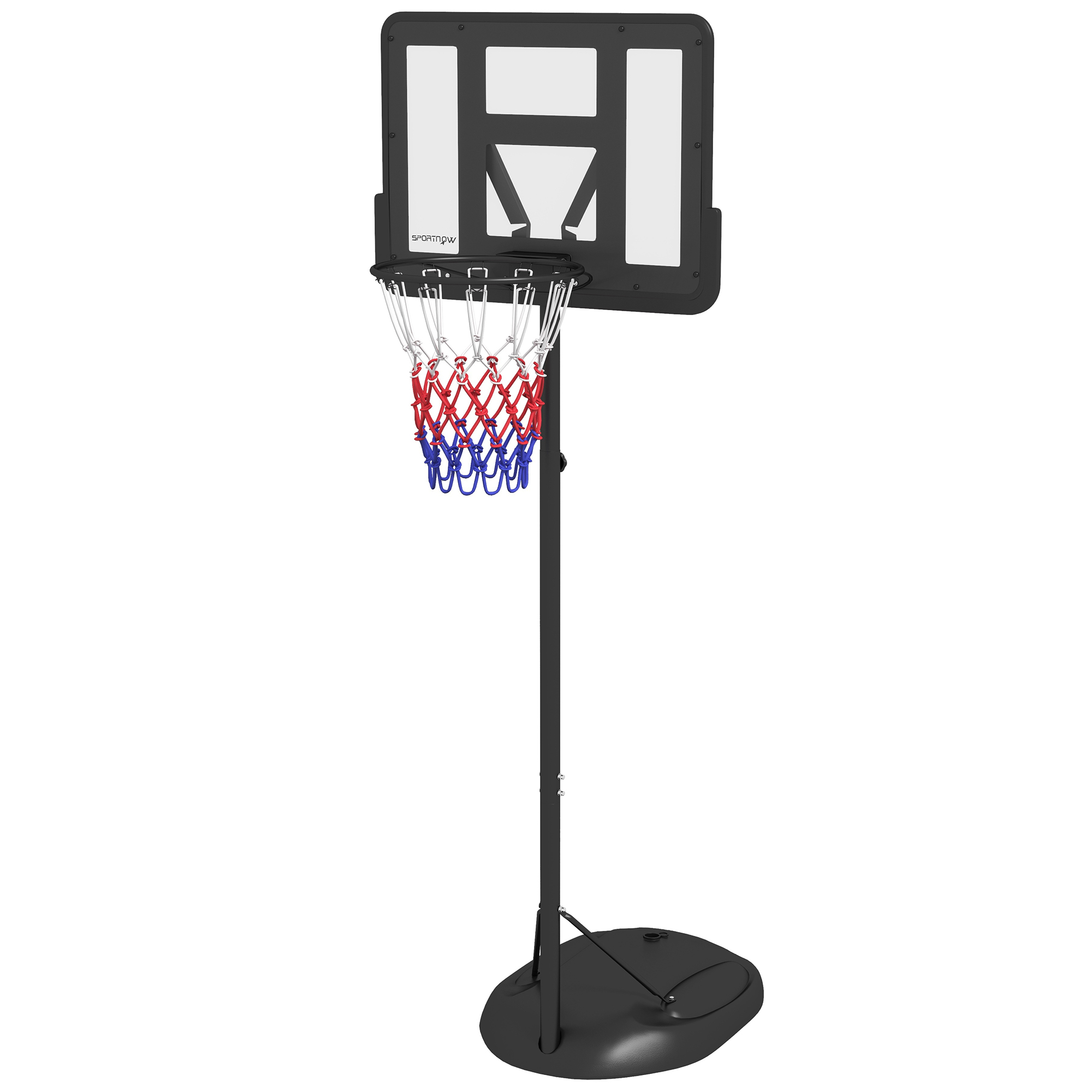 SPORTNOW Στεφάνη μπάσκετ ρυθμιζόμενου ύψους με γεμιστική βάση
