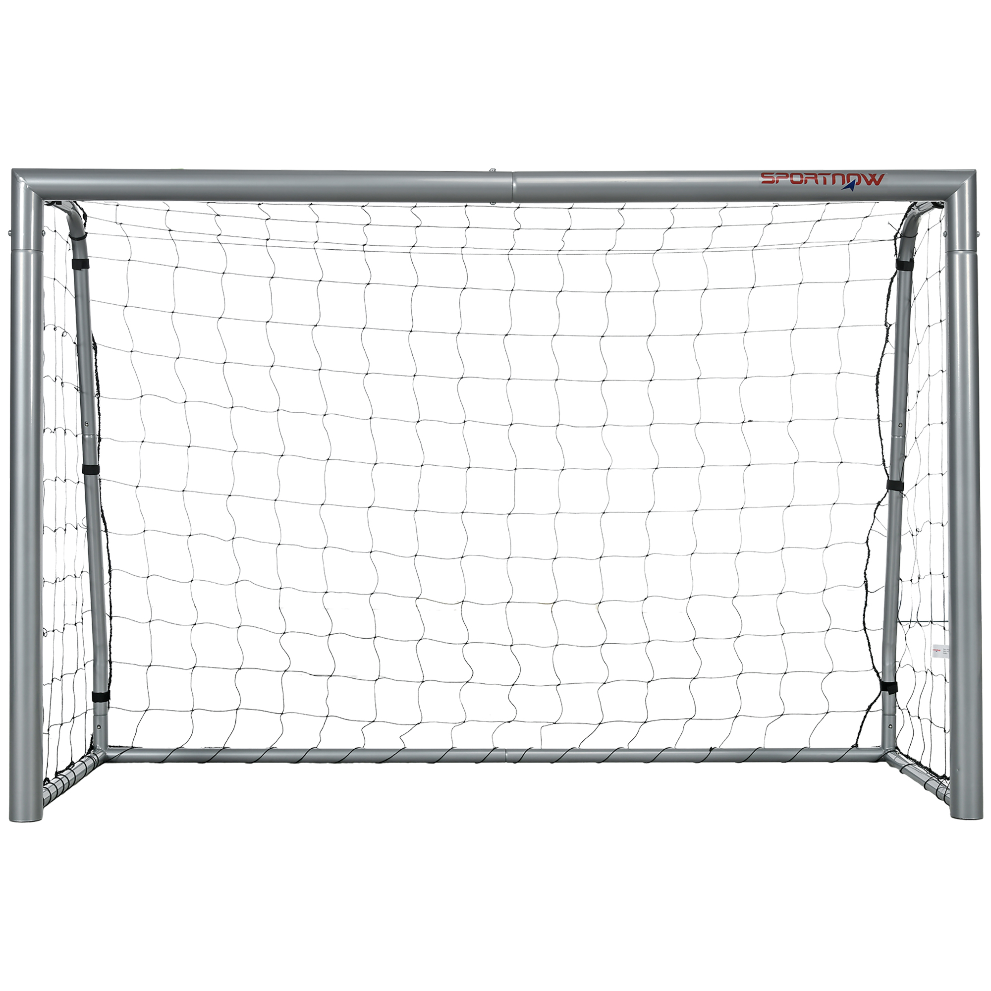 SPORTNOW Γκρι ποδοσφαιρικό γκολ 180x120x60 cm με βίδες και μανταλάκια που περιλαμβάνονται