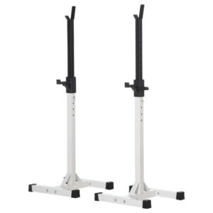 HOMCOM Universal Steel Barbell Rack