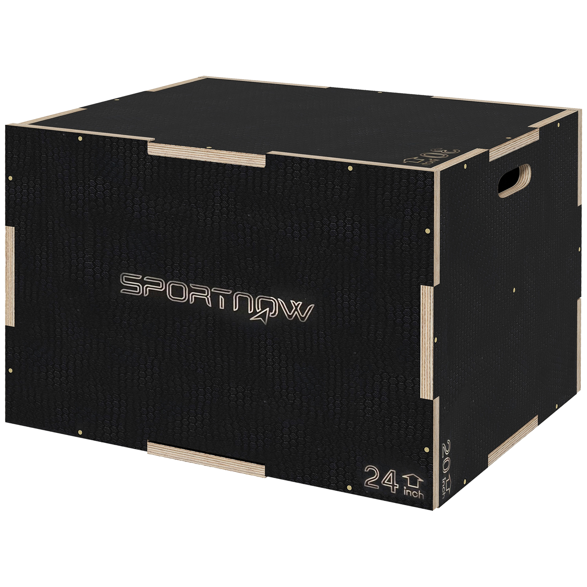 SPORTNOW Plyometric Jump Box σε 3 ύψη σε αντιολισθητικό ξύλο