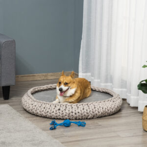 κρεβάτι σκύλου με επένδυση από βελούδο