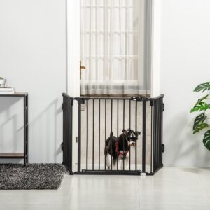φράγμα σκύλου με σύστημα αυτόματου κλεισίματος και κλειδώματος - Μαύρο