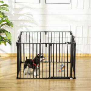 Steel Dog Barrier Gate - Μαύρο