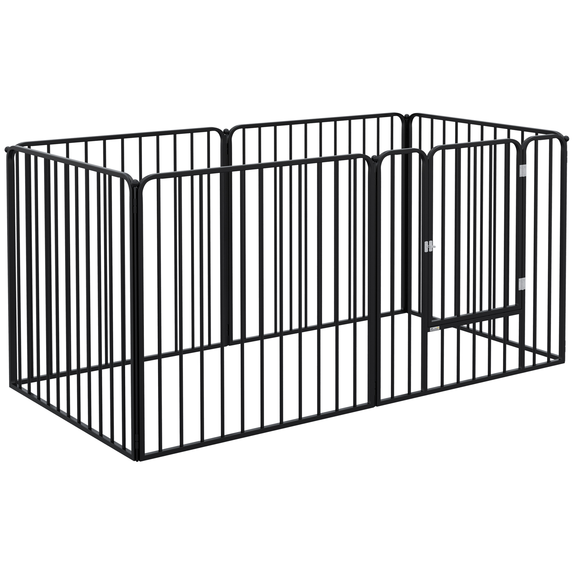 PawHut Dog Fence με 6 Modular Panel Indoor and Outdoor