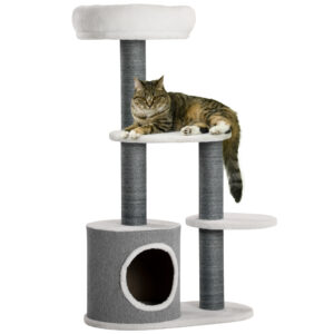 PawHut Cat Tree με κρεβάτι