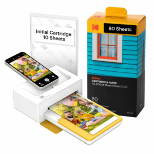 Kodak Dock Plus 4PASS Wireless Smarphone Photo Printer (10 x 15 cm) + Accessory Package with 10 Shee - Image 2