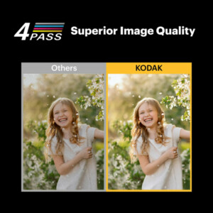 Kodak Mini 3 Retro 4PASS Smartphone Photo Printer Portable (7.6 x 7.6 cm) + 8 Sheets, Yellow - Image 5