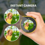 Kodak Memo Shot ERA -  2-in-1 Instant Camera and Photo label Printer + one Roll, Yellow - Image 2