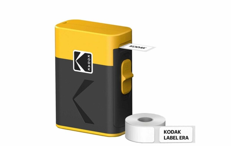 pcz-0192143004141 Kodak Label ERA M50 Label Maker Machine, Yellow (Label Printer with 1 Roll Sticker Label) - Image 1