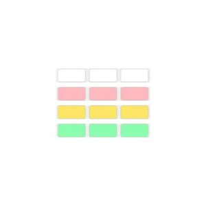 Kodak Label ERA M50 Sticker Label 12 Rolls Set (White 9Rolls, Pink/Green/Yellow 1 Roll Each) - Image 2