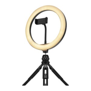 Streamplify Light 10 Streaming Ring Light - Black - 26cm & tripod - selfie stick - Image 2
