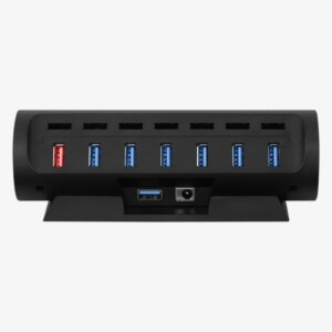 Streamplify HUB CTRL 7, 7x USB 3.0 Type A, RGB, 12V, EU Power Cable - black - Image 3