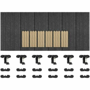 Streamplify ACOUSTIC PANEL - 9 Pack, grey 60x30cm, 12mm -20db noise reduction - Image 4