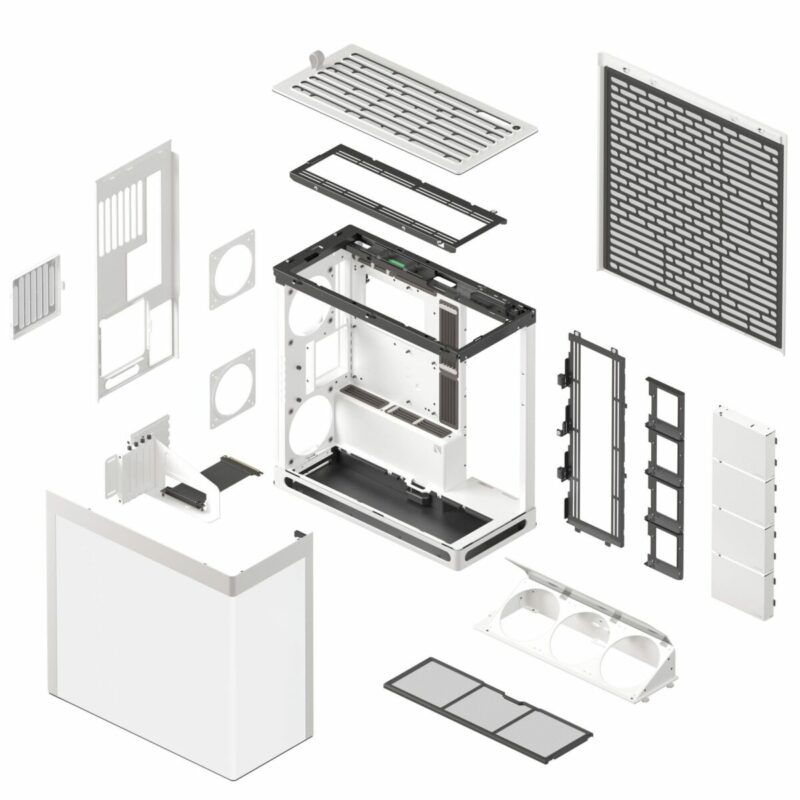 HAVN HS 420 VGPU white Premium Midi Tower Case - with vertical GPU support - Image 9