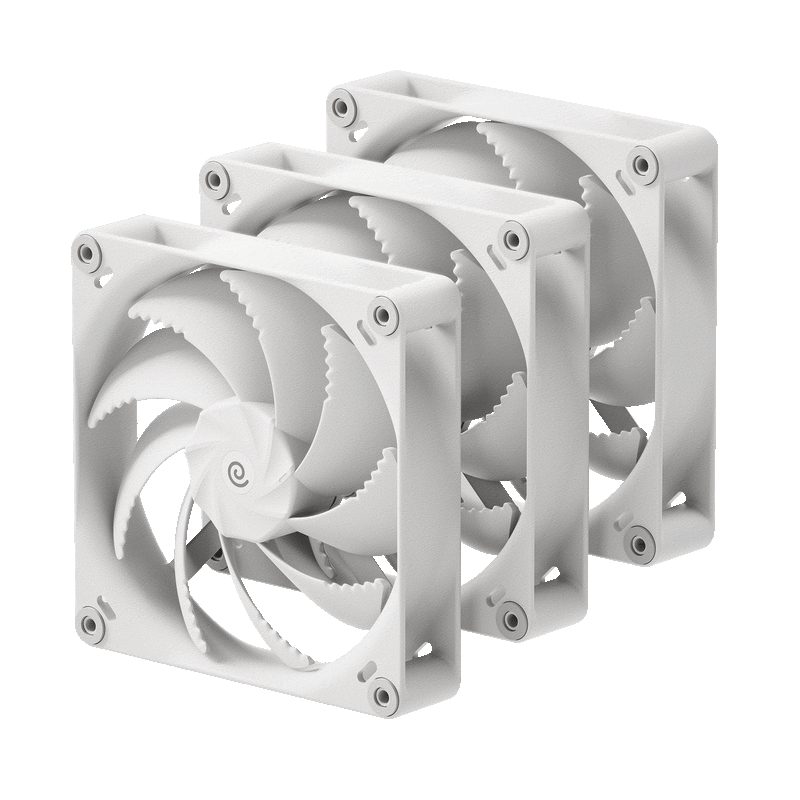 pcz-4251442513801 HAVN H14 Triple Pack White 140mm A-RGB Metal Core Case Fan - Image 1