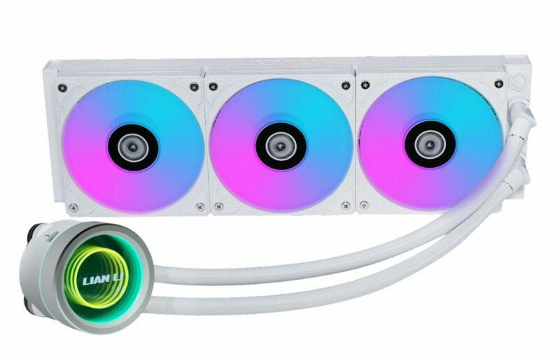 Lian Li Galahad II Trinity 360 White - AIO GPU Liquid Cooler  with ARGB Fans - Image 3
