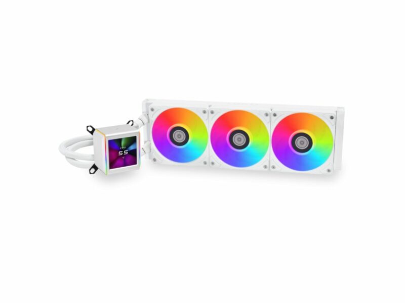 Lian Li Galahad II LCD 360 White - AIO GPU Liquid Cooler  with ARGB Fans - Image 2