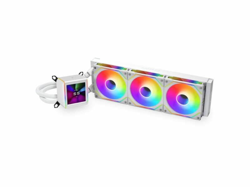 pcz-4718466013750 Lian Li Galahad II LCD 360 SL-Inf White - AIO GPU Liquid Cooler with ARGB INFINITY Fans - Image 1
