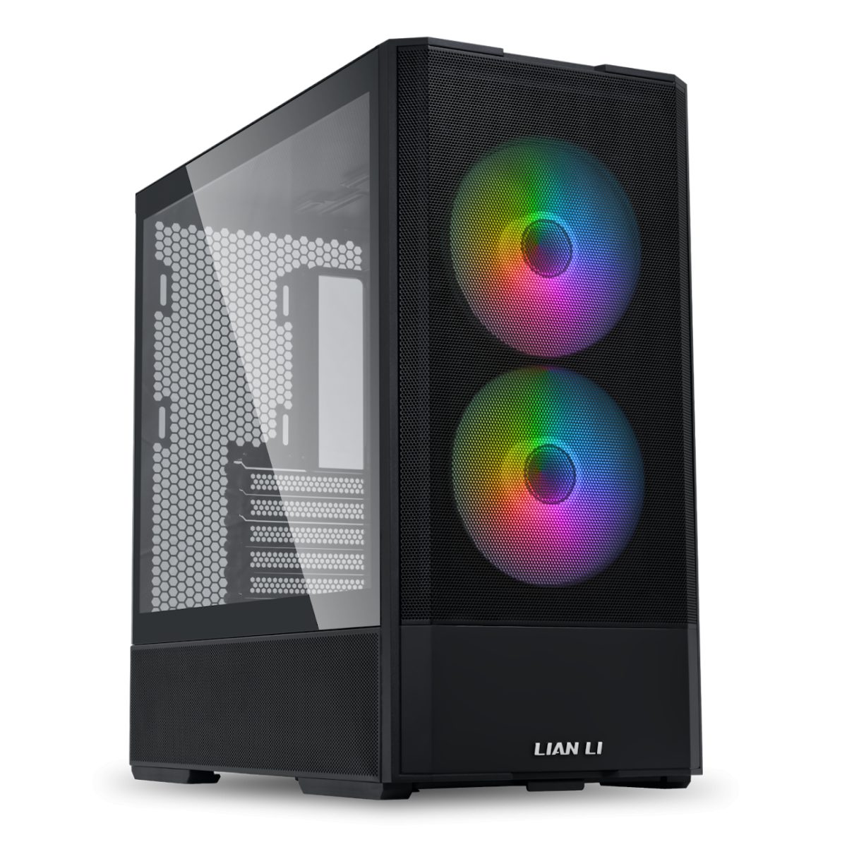 pcz-4718466015839 Lian Li LANCOOL 207 Black - ATX PC Case (4 FANS) 2 x front 140 ARGB PWM & 2 bottom 120 PWM reverse - Image 1