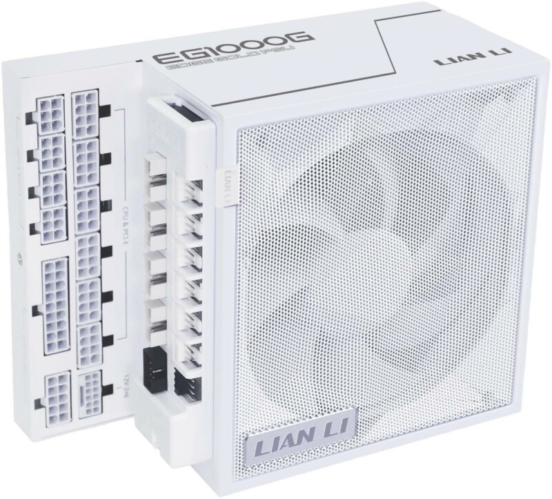 Lian Li Edge 1000W White 80+ Gold (with USB HUB), Fully Modular ATX PSU
