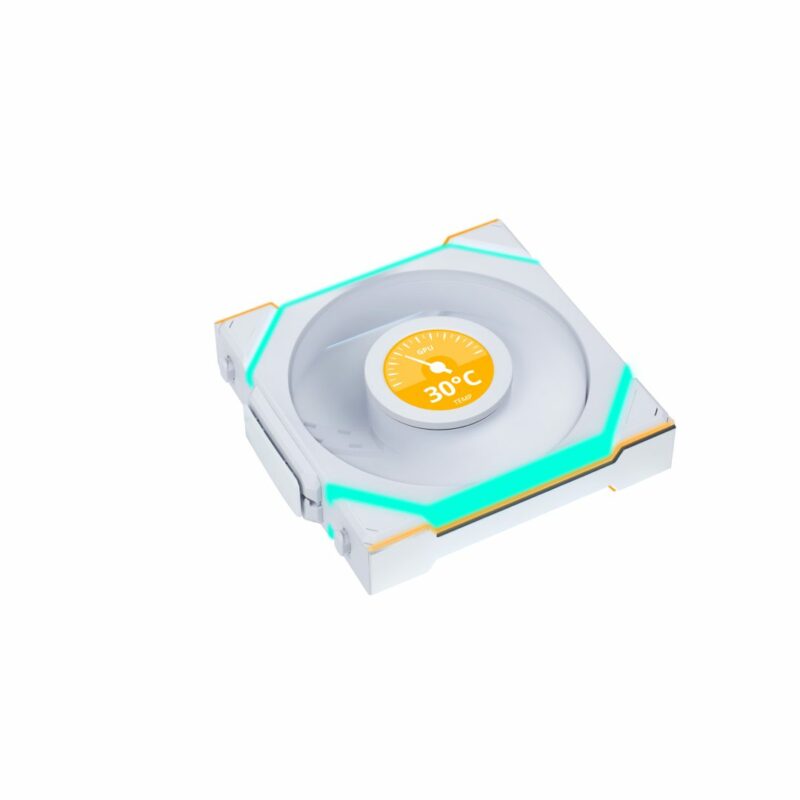 Lian Li UNIFAN SL Wireless LCD 120 -3PCS White (Triple pack include Controller) - Case Fan - Image 4