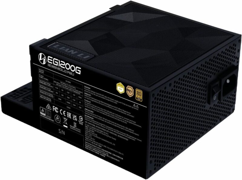 Lian Li Edge 1200W Black 80+ Gold (with USB HUB), Fully Modular ATX PSU - Image 5