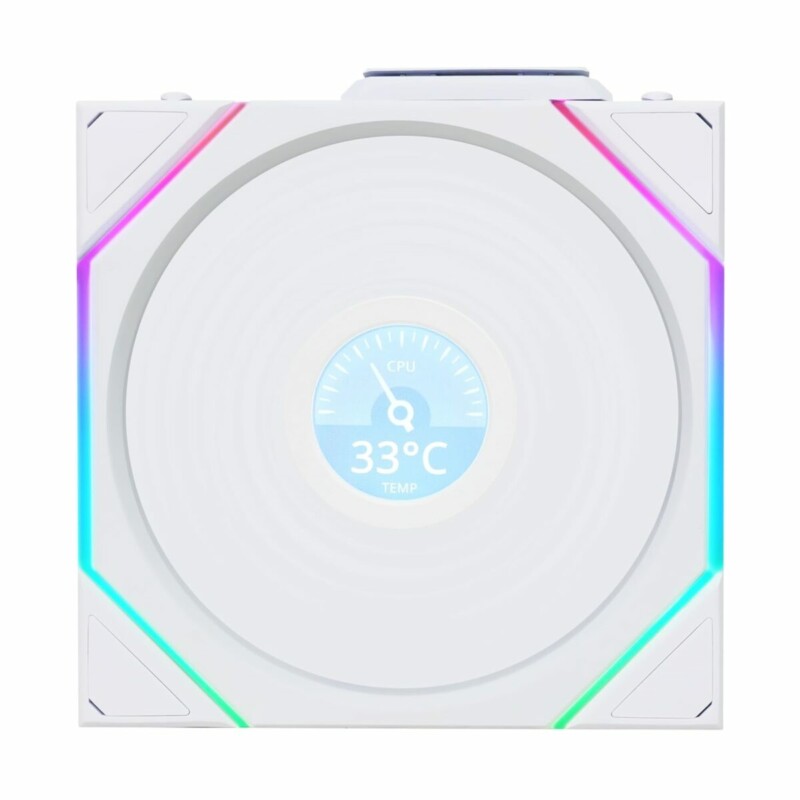 Lian Li UNI FAN TL-LCD Wireless Reverse 120 White (1pc) Case Fan