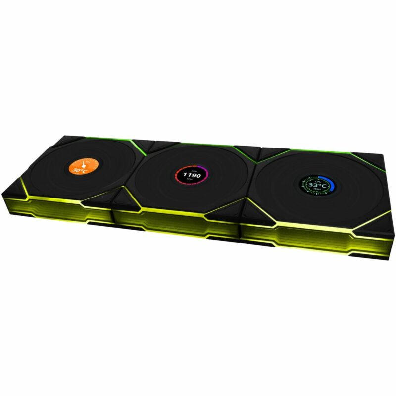 Lian Li UNI FAN TL-LCD Wireless 120 Black (3pcs & controller) Case Fan - Image 2