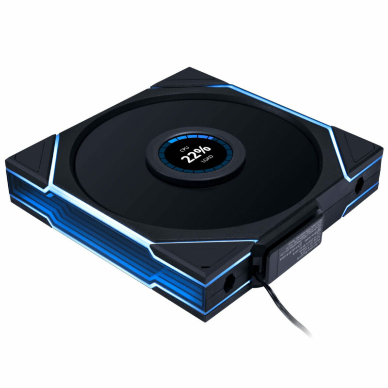 pcz-4718466017529 Lian Li UNI FAN TL-LCD Wireless 140 Black (1pc) Case Fan - No Controller Included - Image 1