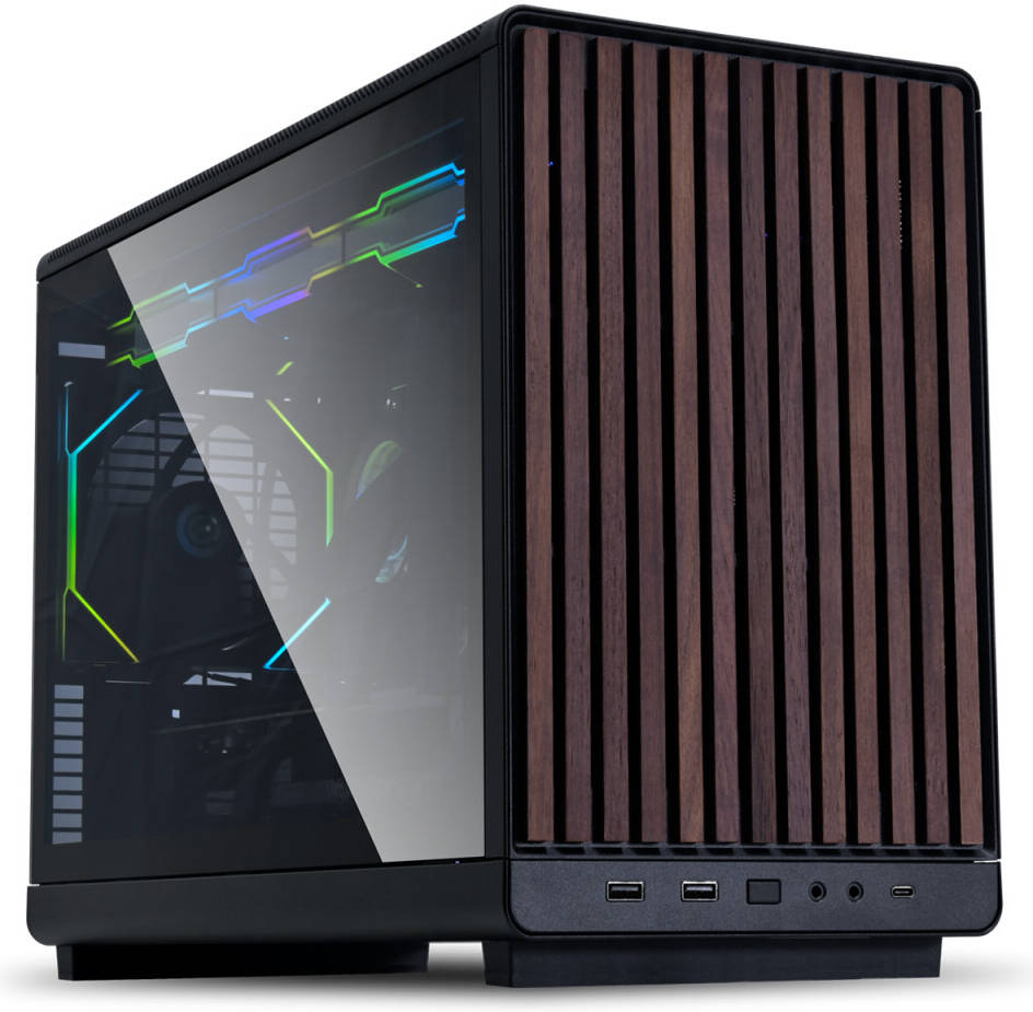 pcz-4718466017567 Lian Li DAN Case A3 Wood - Glass Side Panel - M-ATX All Mesh Steel-Fabric PC Case from Daniel Hansen - Image 1