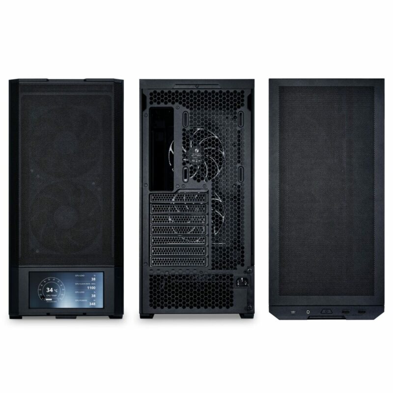 Lian Li LANCOOL 207 DIGITAL Black - 6" LCD Screen - ATX PC Case (4 FANS) 2 x 140mm & 2 x 120mm PWM - Image 8