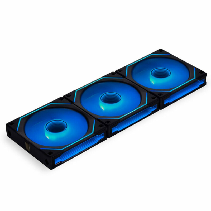 pcz-4718466017925 Lian Li UNI FAN INFINITY SL- 120 -3PCS Reverse Black (Triple pack include Controller) - Case Fan - Image 1