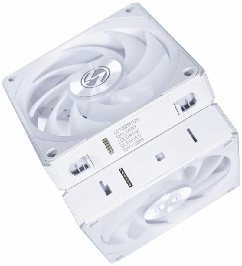 Lian Li UNI RGB FAN CL WIRELESS 120mm Reverse Blade White - No controller - Static Pressure - Image 5