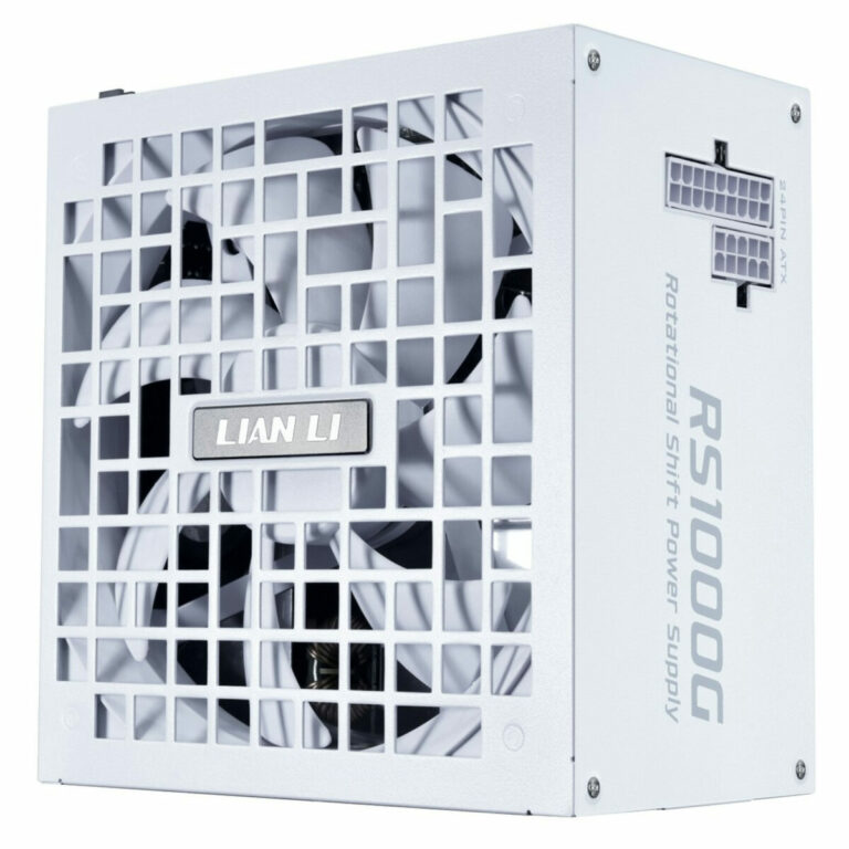 Lian Li RS1000G White - 1000 Watt 80+ Gold PSU - 12V-2x6 Colored Cable - Fully Modular