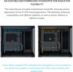 Lian Li O11D Mini V2 BLACK - ATX PC GAMING CASE - IMPROVED AIRFLOW - GPU SUPPORT BRACKET - Image 4