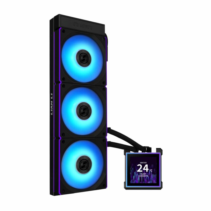 Lian Li Hydroshift II LCD-S 360CL Black - RGB AIO CPU Cooler - 3.4" Screen - 1851/1700, AM5/AM4 - Image 4