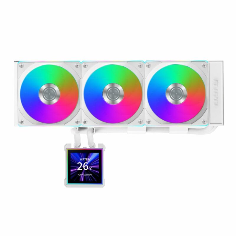 Lian Li Hydroshift II LCD-S 360CL White - RGB AIO CPU Cooler - 3.4" Screen - 1851/1700, AM5/AM4 - Image 2